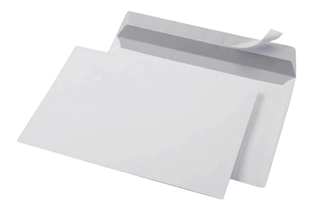 Envelop Quantore bank C6 114x162mm zelfklevend wit 25 stuks 2