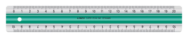 Liniaal Linex super S20 20cm transparant