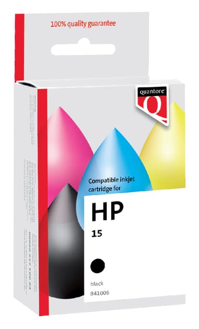 Inktcartridge Quantore alternatief tbv HP C6615D 15 zwart 2