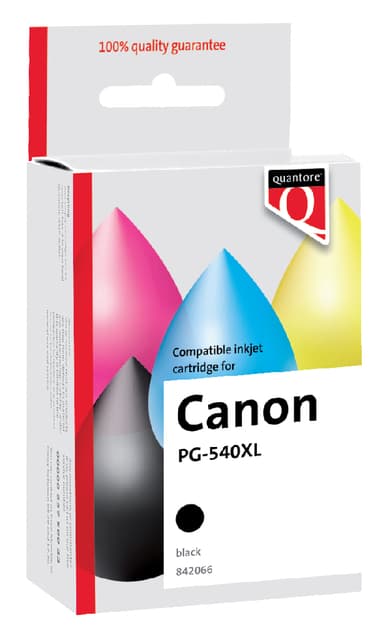 Inktcartridge Quantore alternatief tbv Canon PG-540XL zwart HC 3