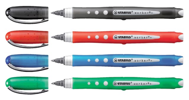 Rollerpen STABILO worker colorful 2019/46 medium zwart