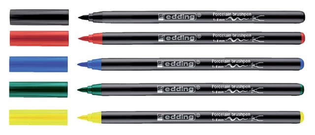 Brushpen edding 4200 porselein zwart 2