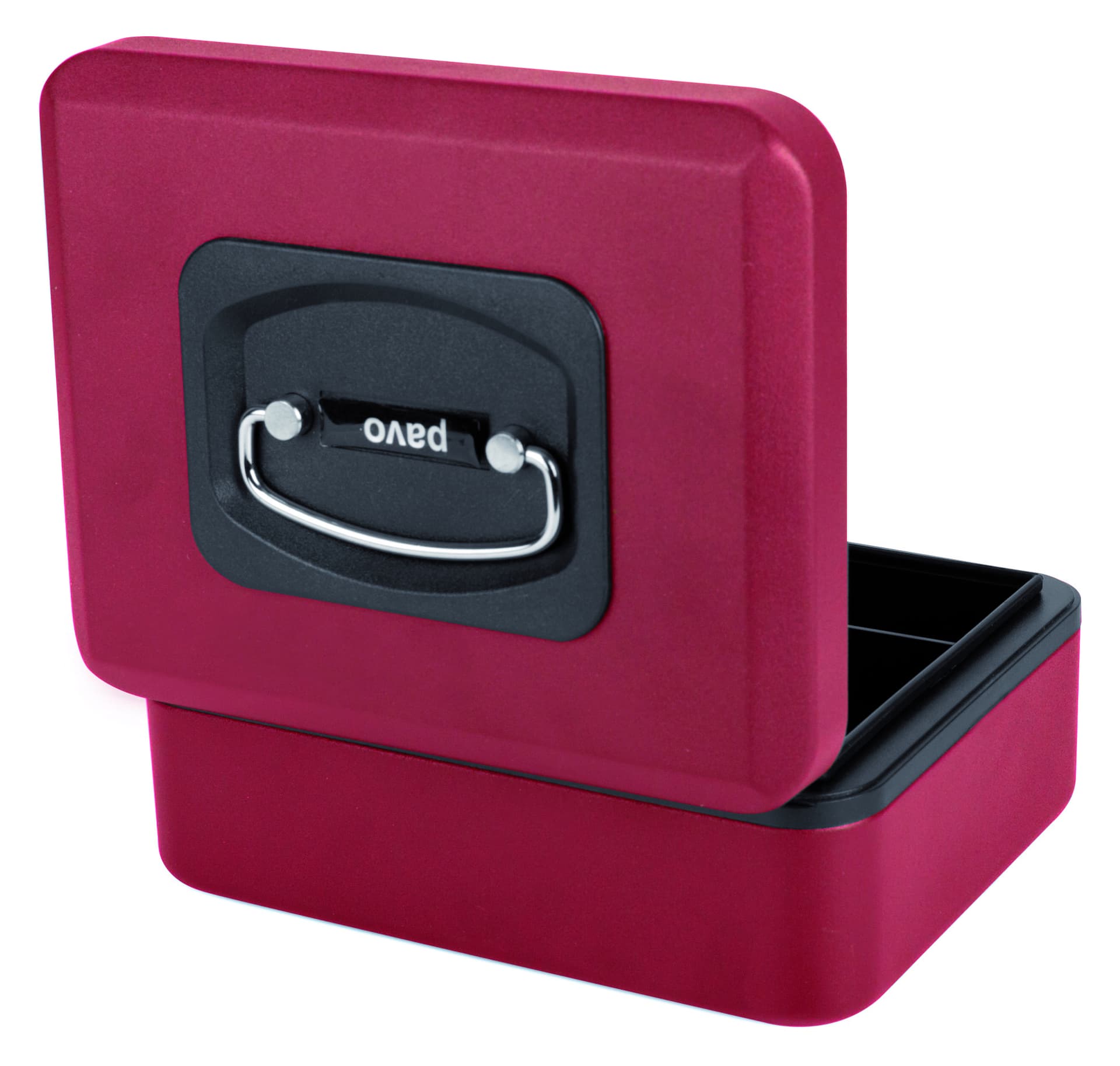 Geldkist Pavo Deluxe 200x160x90mm rood 3