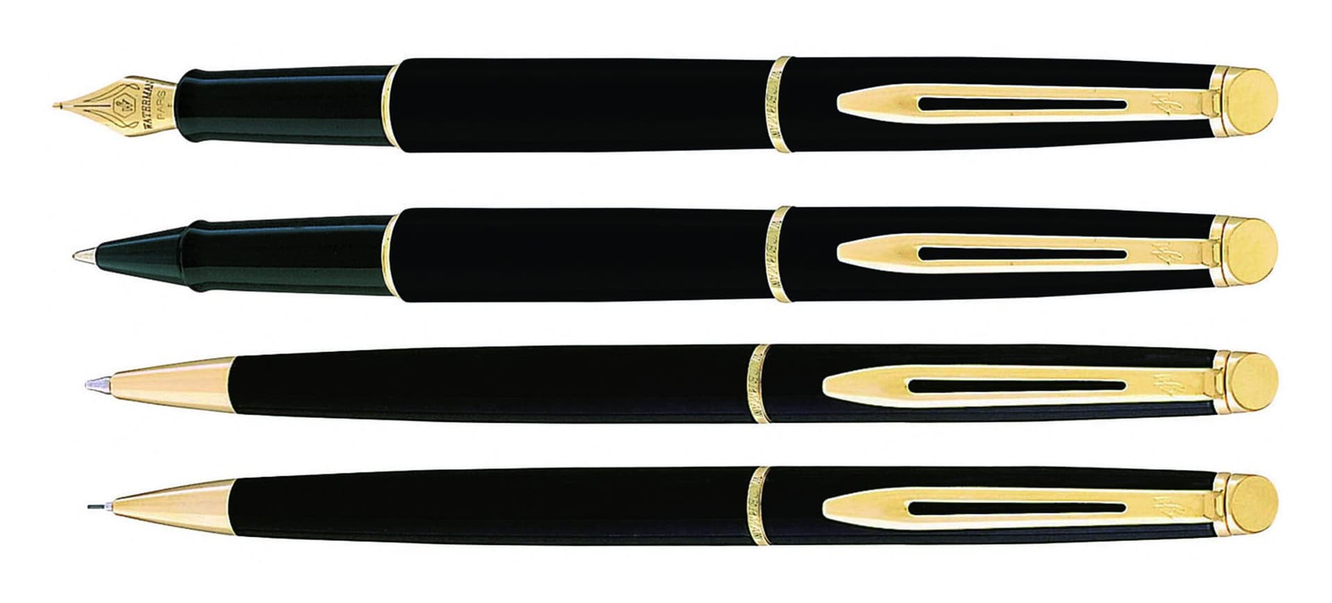 Rollerpen Waterman Hémisphère matt black GT fijn 2