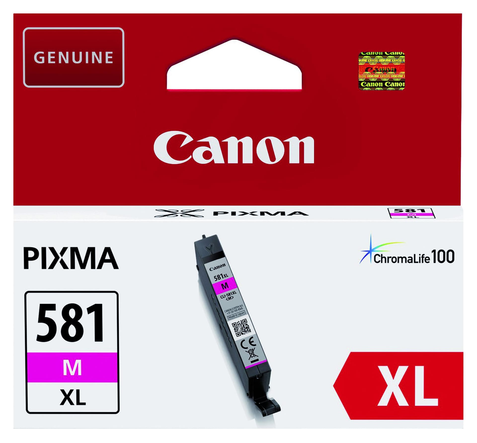 Inktcartridge Canon CLI-581XL rood 2
