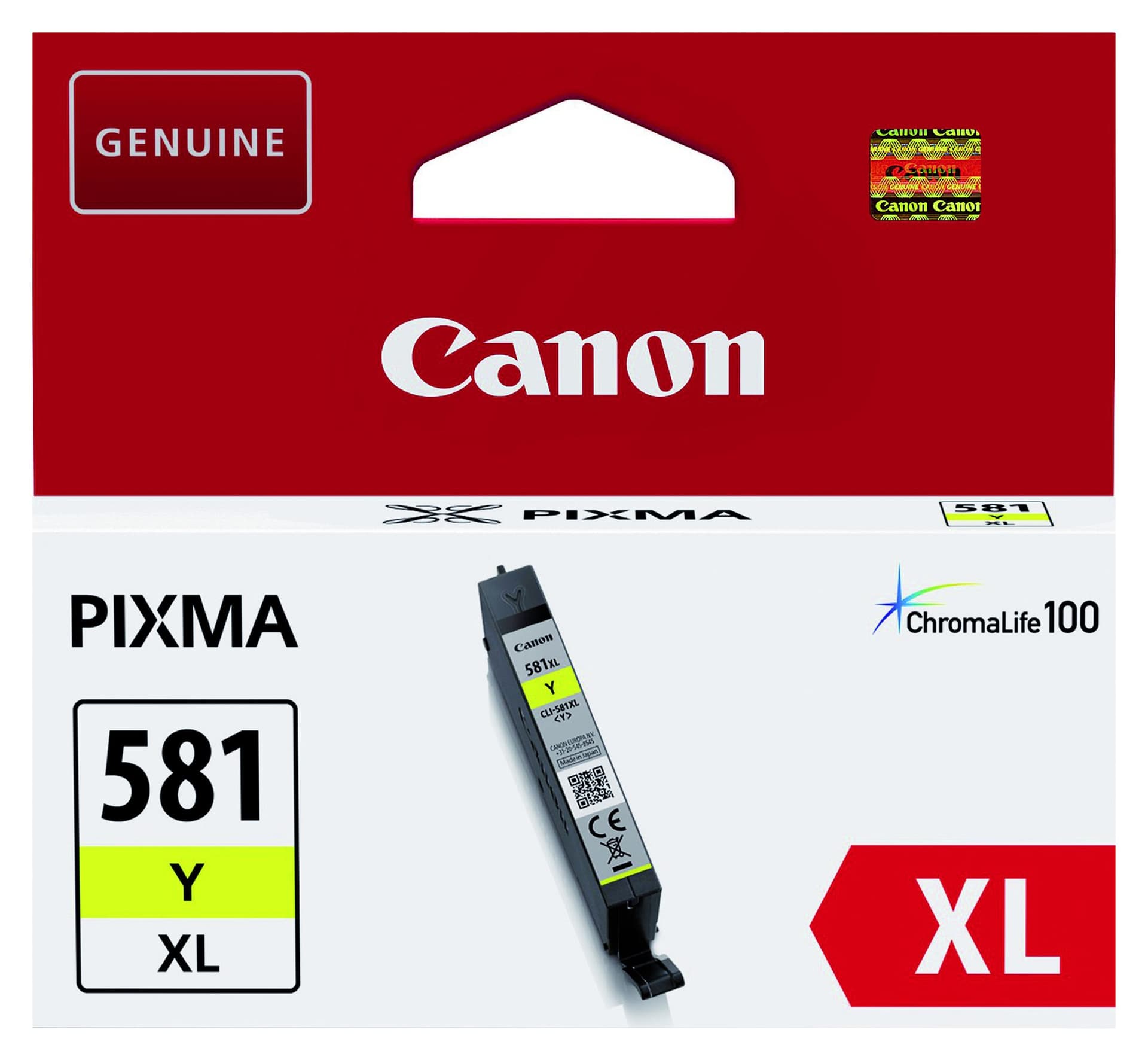 Inktcartridge Canon CLI-581XL geel 2