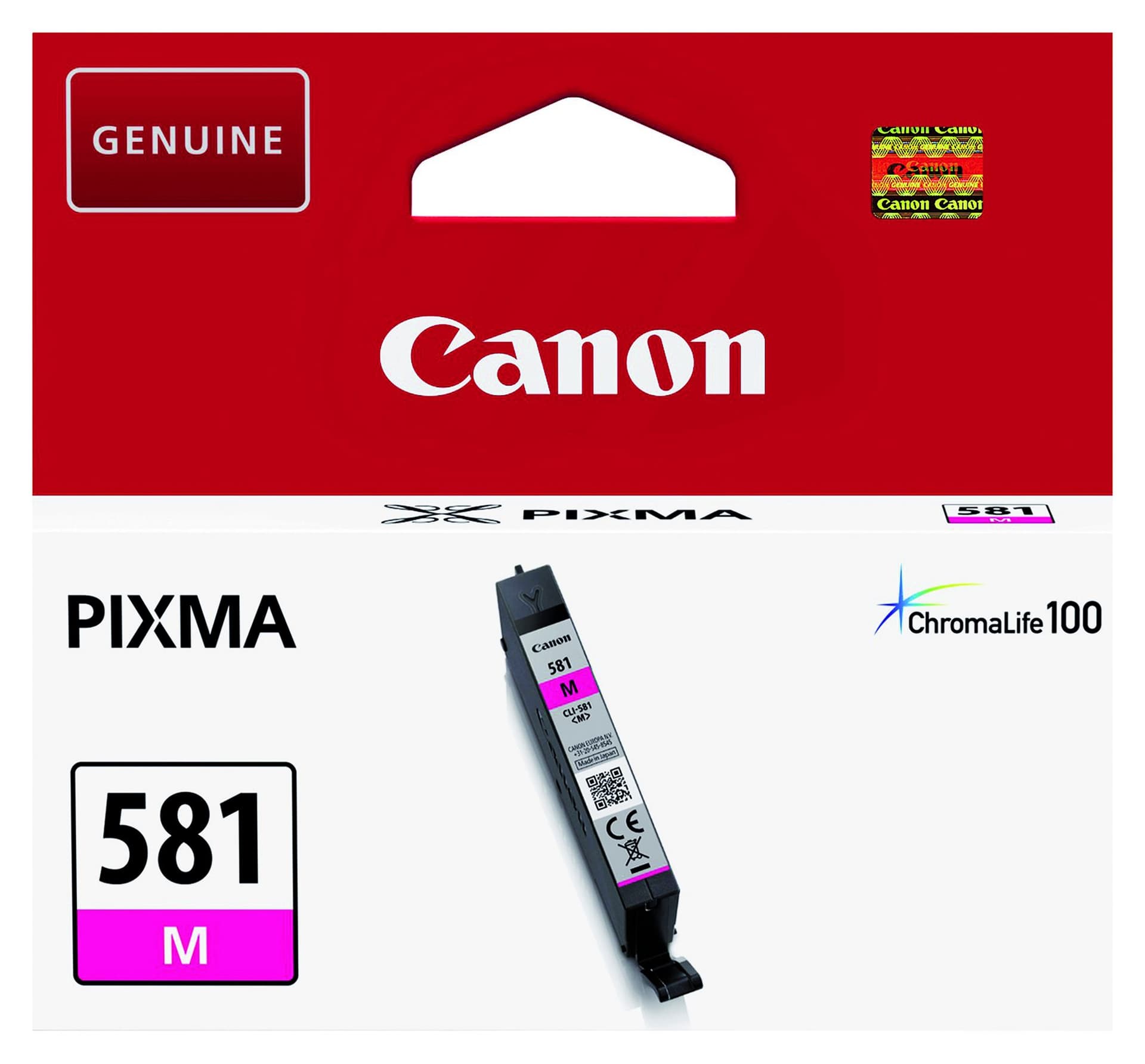 Inktcartridge Canon CLI-581 rood 2