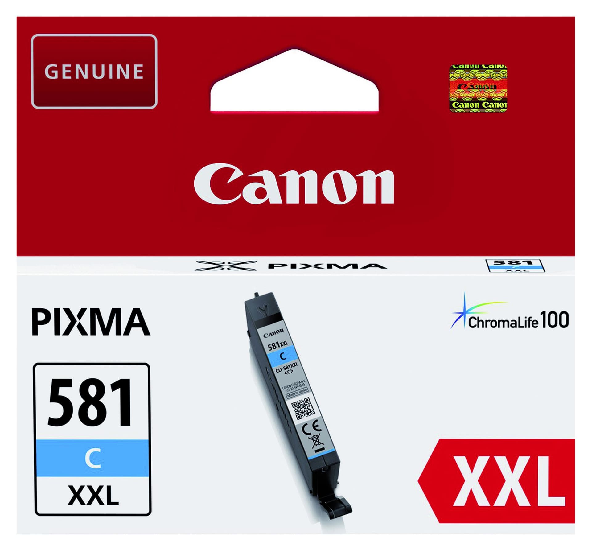 Inktcartridge Canon CLI-581XXL blauw 2