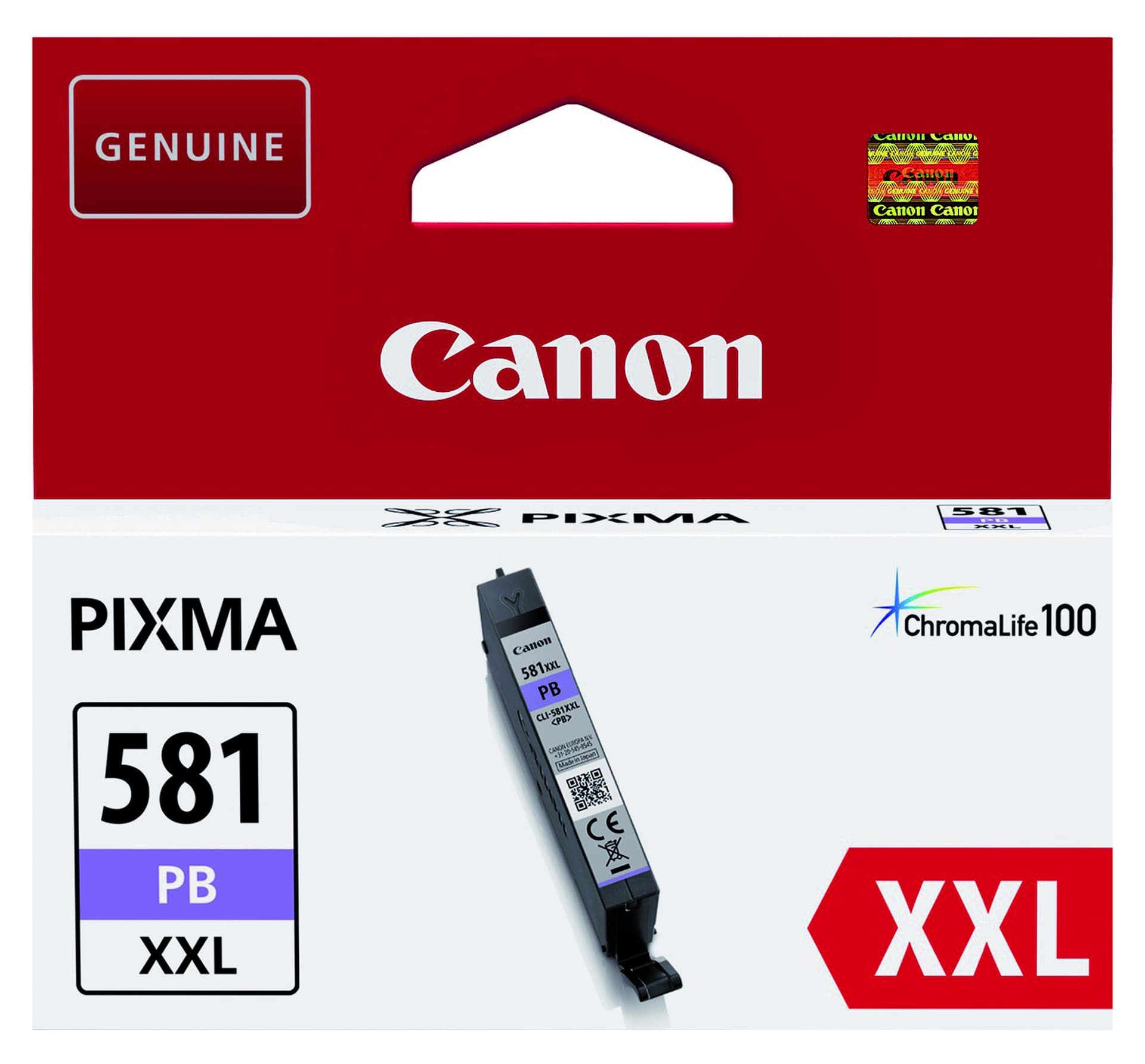 Inktcartridge Canon CLI-581XXL foto blauw 2