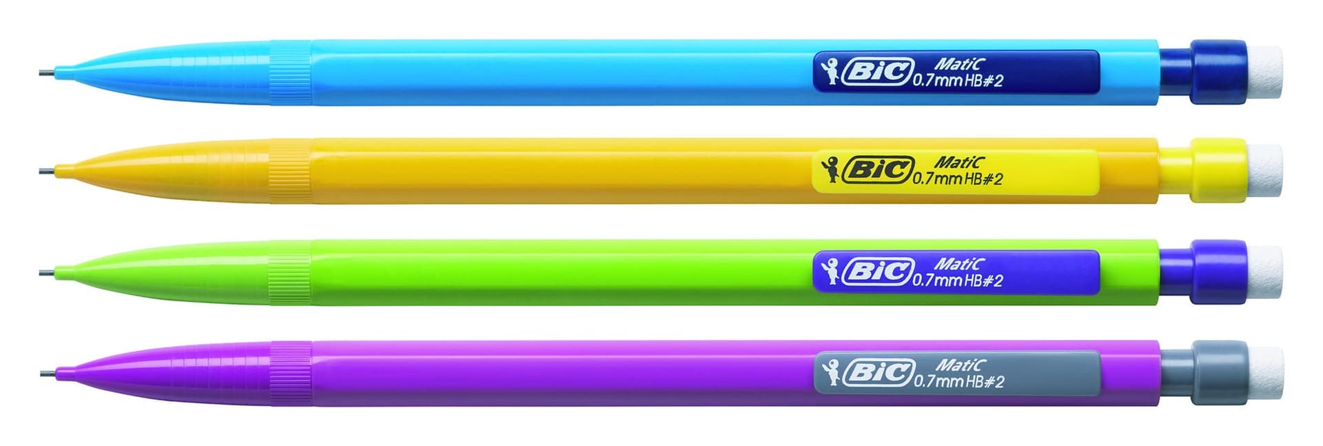 Vulpotlood Bic Matic fun HB  0.7mm blister à 3 stuks 2
