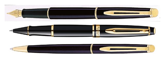 Rollerpen Waterman Expert black lacquer GT fijn 5