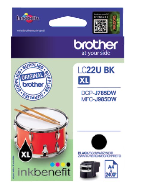 Inktcartridge Brother LC-22UBK zwart 2