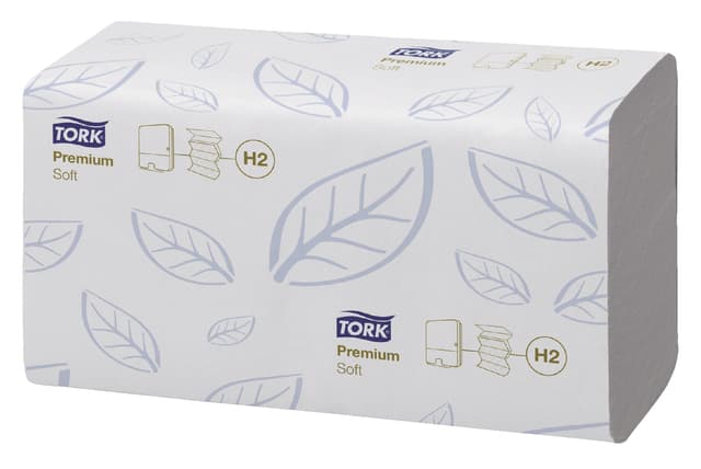 Handdoek Tork H2 Xpress Premium multifold 2-laags 212x340mm 21x110 vel wit 100288 8