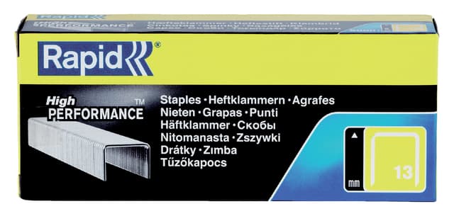 Nieten Rapid 13/8 gegalvaniseerd standaard 5000 stuks 2