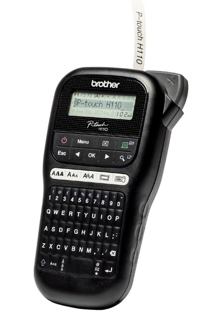 Labelprinter Brother P-touch TZe PT-H110 draagbaar qwerty 12mm zwart 3