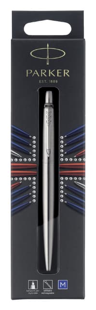 Balpen Parker Jotter stainless steel CT medium blister à 1 stuk