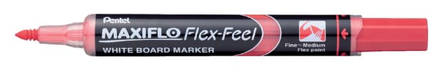 Whiteboardmarker Pentel MWL5SBF Maxiflo rond 1.5-4.5mm rood