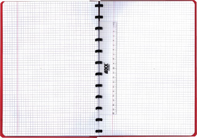 Schrift Adoc Classic A4 ruit 5x5mm 144 pagina's 90gr assorti 2