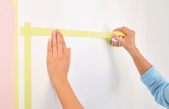 Afplaktape tesa®  Professional 25mx38mm geel 3