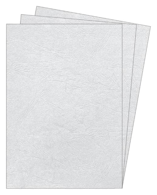 Voorblad Fellowes A4 lederlook wit 100 stuks 3