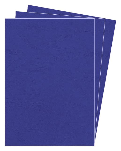 Voorblad Fellowes A4 lederlook royal blauw 25 stuks 3