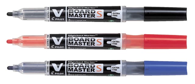 Whiteboardmarker Pilot rond extra fijn zwart 2
