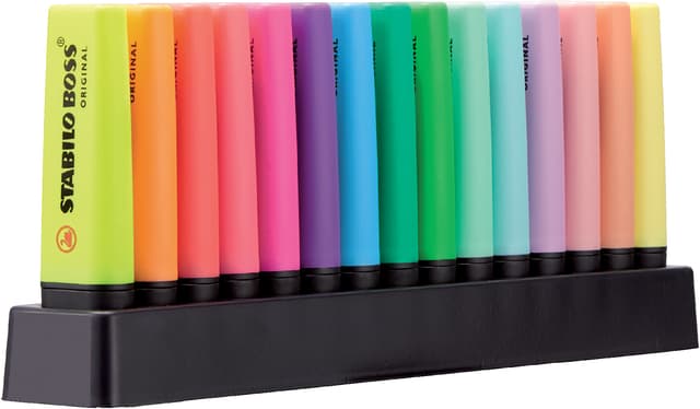 Markeerstift STABILO BOSS Original 70/15 assorti deskset à 15 stuks 2