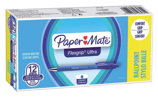 Balpen Paper Mate Flexgrip Ultra medium blauw 2
