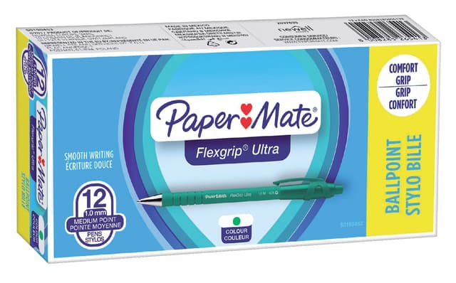 Balpen Paper Mate Flexgrip Ultra medium groen 2