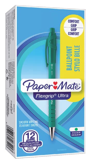 Balpen Paper Mate Flexgrip Ultra medium groen 3