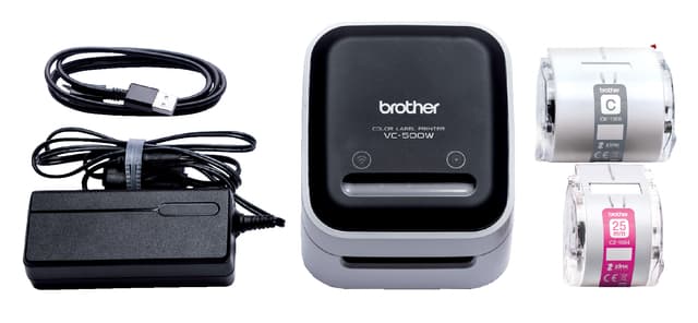 Labelprinter Brother CZ VC-500W desktop 50mm wit 3