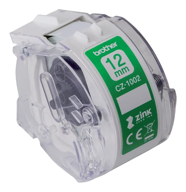 Etiket Brother CZ-1002 multifunctioneel 12mm 1 rol á 5m wit 2