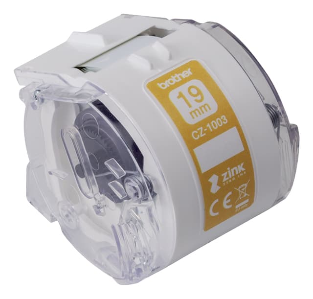 Etiket Brother CZ-1003 multifunctioneel 19mm 1 rol á 5m wit 2