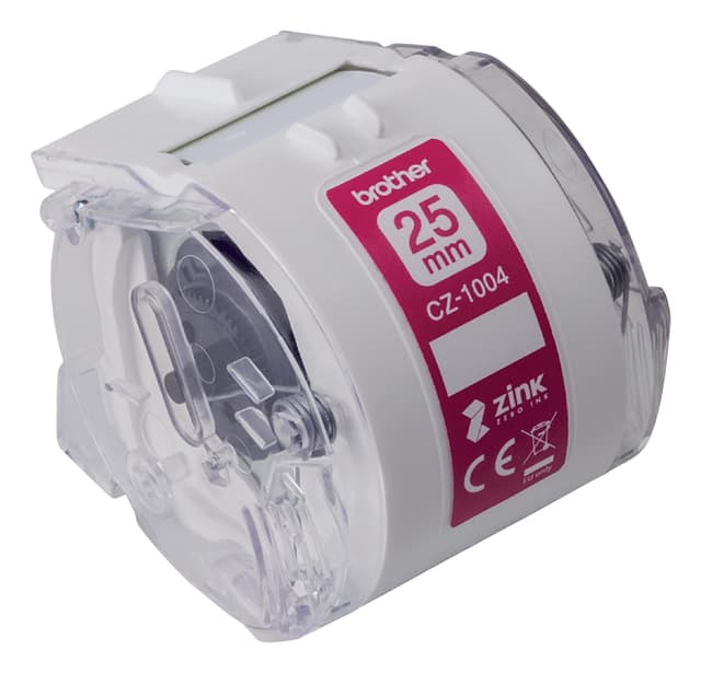 Etiket Brother CZ-1004 multifunctioneel 25mm 1 rol á 5m wit 2