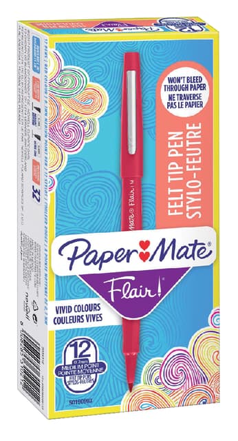 Fineliner Paper Mate Flair Original medium rood 3