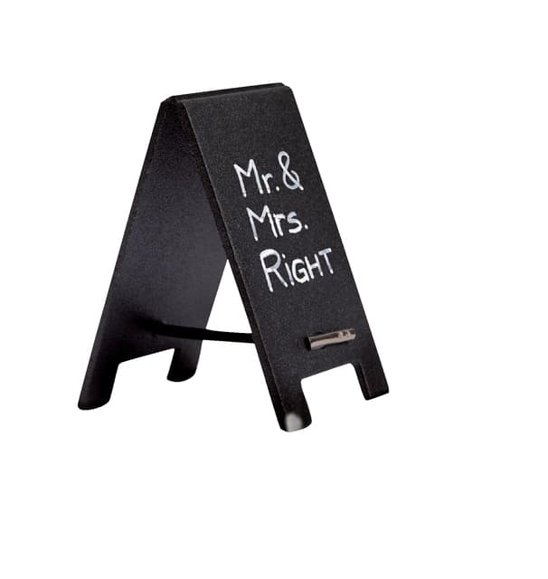 Krijtbord securit mini tafel set 5 stuks zwart 8
