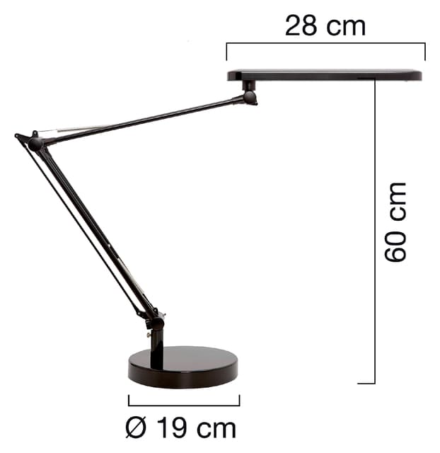 Bureaulamp Unilux Mambo led zwart 2