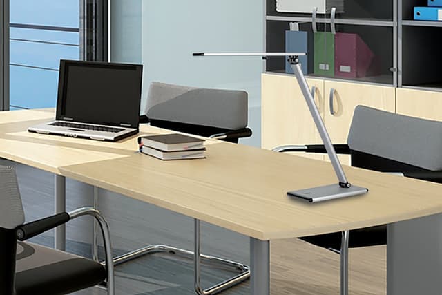 Bureaulamp Unilux Terra led aluminium grijs 4