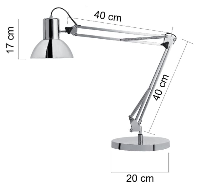 Bureaulamp Unilux Success led chroom 2
