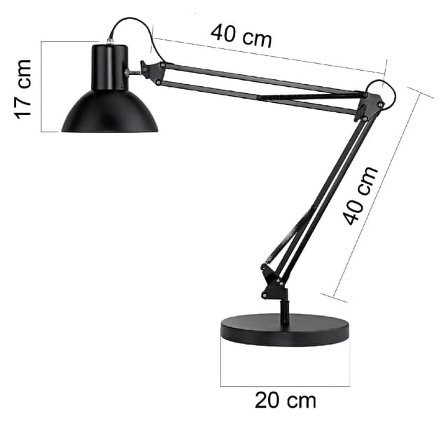 Bureaulamp Unilux Success 66 led tafelklem zwart 2