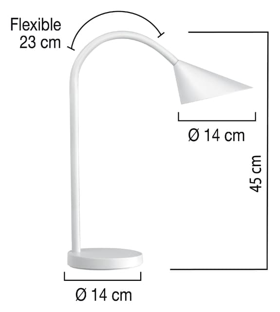 Bureaulamp Unilux Sol led wit 2