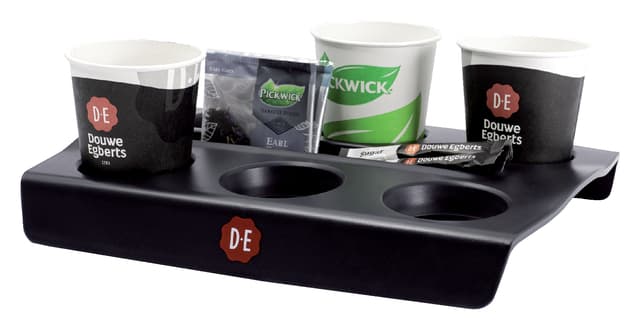 Bekerplateau Douwe Egberts voor 6 bekers zwart 2