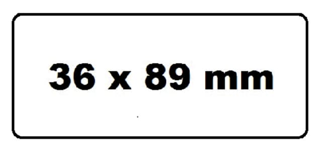 Labeletiket Quantore 99012 36x89mm adres wit 2 rollen 3