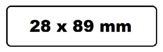 Labeletiket Quantore 99010 28x89mm adres wit 2 rollen 3
