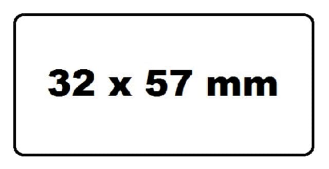 Labeletiket Quantore 11354 57mmx32mm adres wit 1000 stuks 2