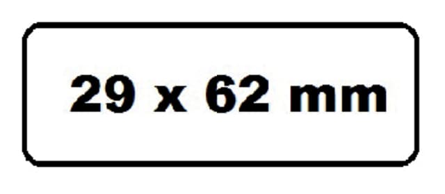 Labeletiket Quantore DK-11209 29x62mm adres wit 800 stuks 2