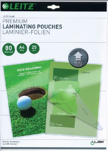 Lamineerhoes Leitz iLAM A4 2x80micron 25 stuks 3