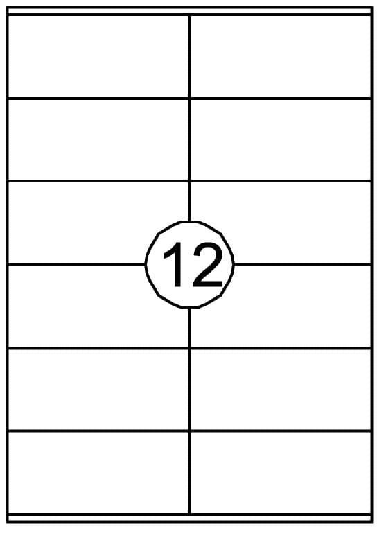 Etiket Quantore 105x48mm 1200 stuks