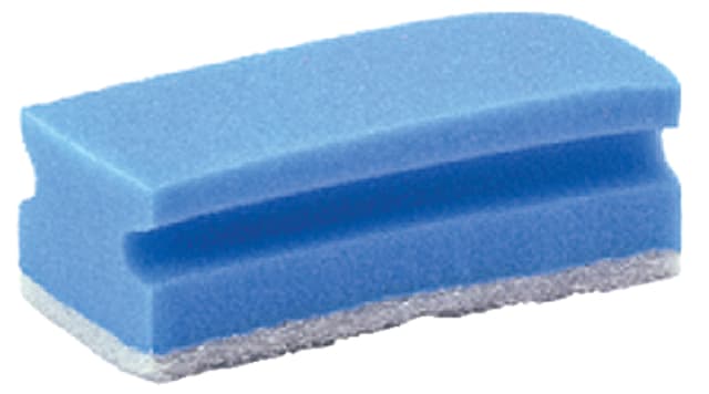 Schuurspons Cleaninq met greep 140x70x42mm blauw/wit 5 stuks 2