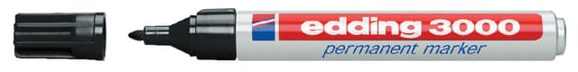 Viltstift edding 3000 rond 1.5-3mm zwart blister à 4 stuks 2